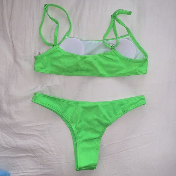 Neon Green Bikini - Picture 2 of 2
